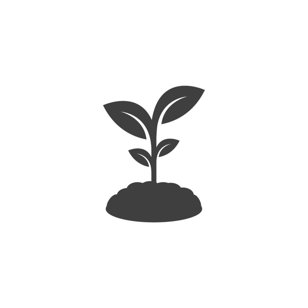 Vector sign of the tree that grows symbol is isolated on a white background. tree that grows icon color editable.