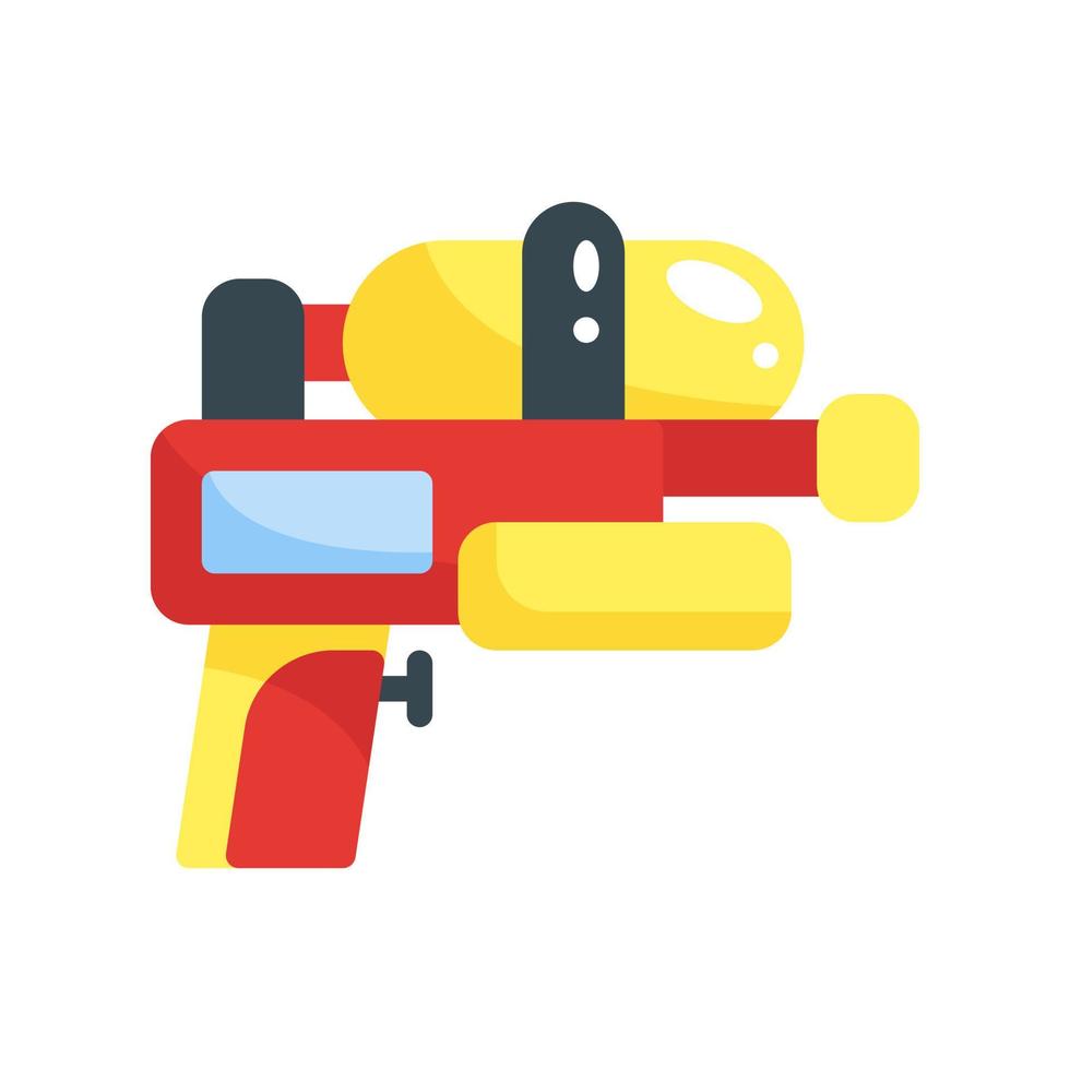 icono de estilo plano de pistola de agua. ilustración vectorial para diseño gráfico, sitio web, aplicación vector