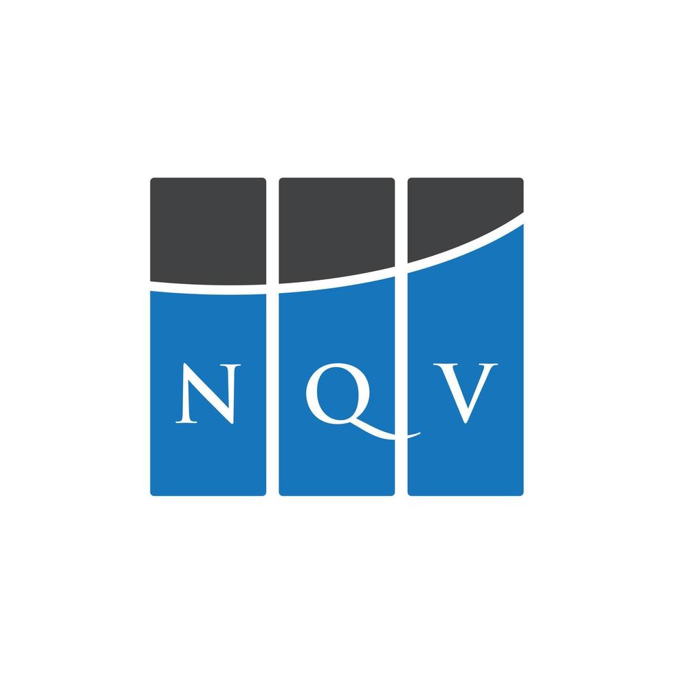 diseño de logotipo de letra nqv sobre fondo blanco. concepto de logotipo de letra de iniciales creativas nqv. diseño de letra nqv. vector