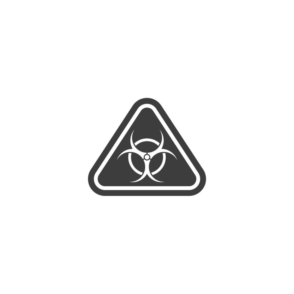 Vector sign of the danger symbol is isolated on a white background. danger icon color editable.