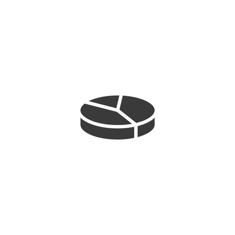 el signo vectorial del símbolo del pastel está aislado en un fondo blanco. color de icono circular editable. vector