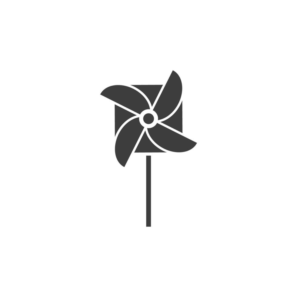 Vector sign of the pinwheel symbol is isolated on a white background. pinwheel icon color editable.