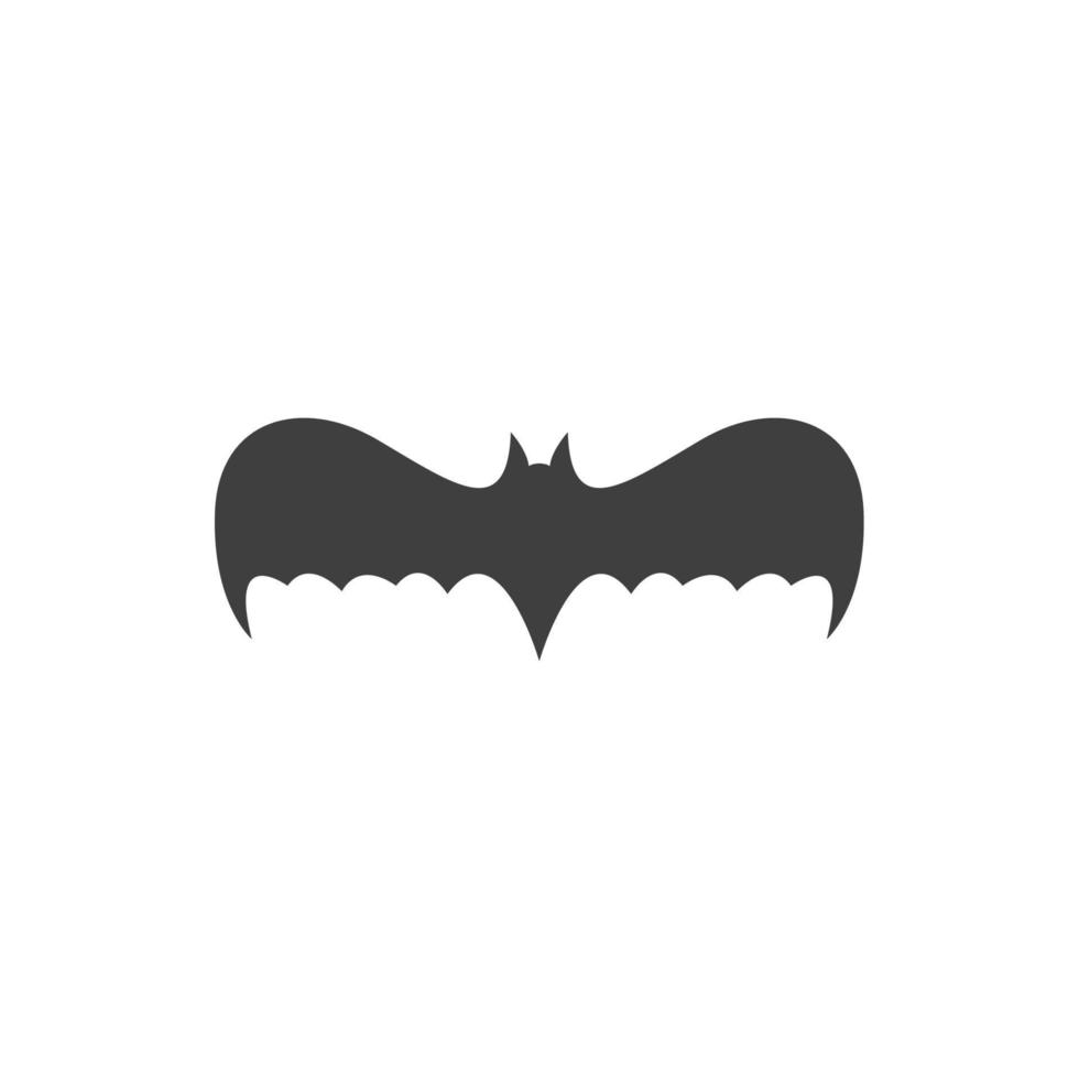 Vector sign of the bat symbol is isolated on a white background. bat icon color editable.