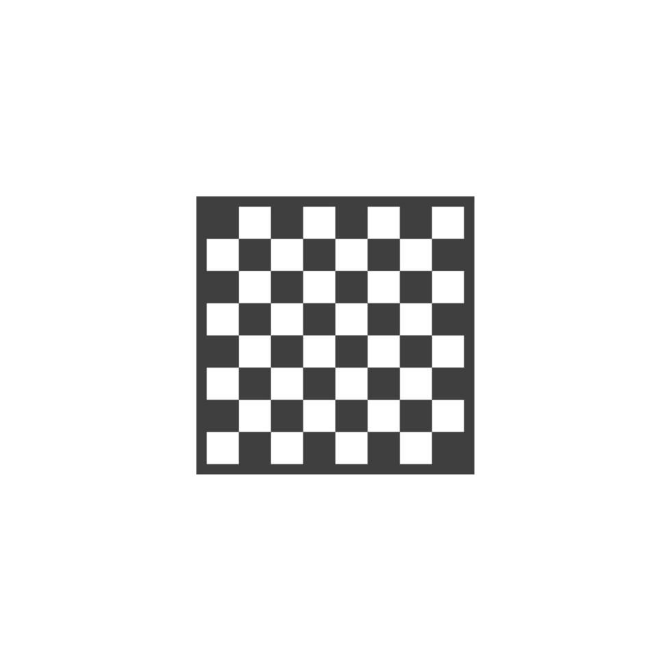 Vector sign of the Chess board symbol is isolated on a white background. Chess board icon color editable.