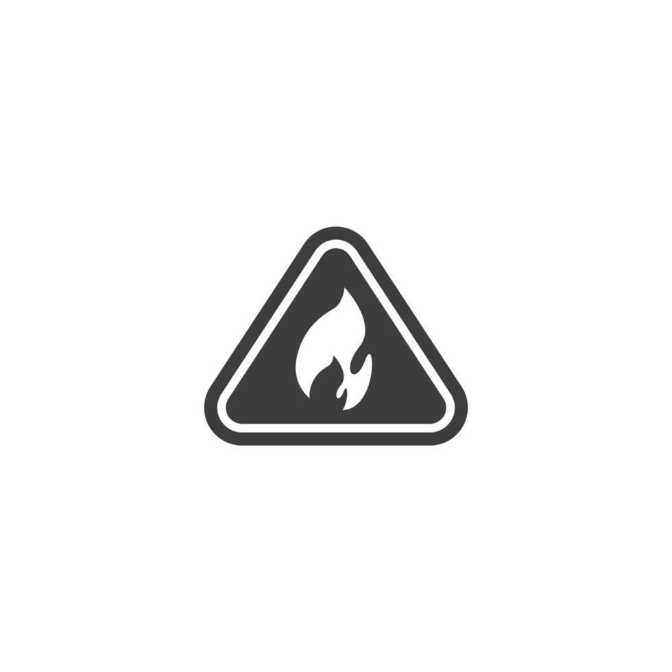 Vector sign of the danger symbol is isolated on a white background. danger icon color editable.