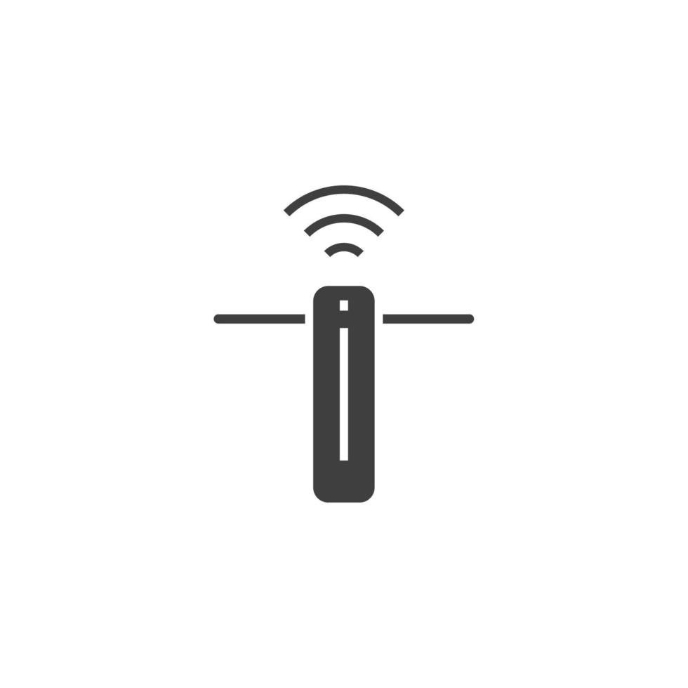 Vector sign of the router symbol is isolated on a white background. router icon color editable.