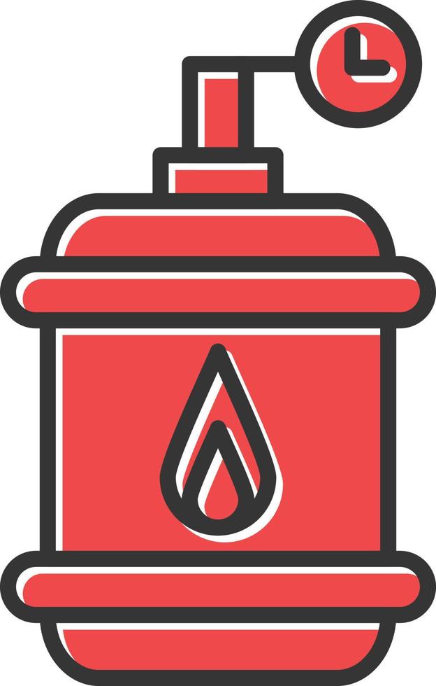 Gas Bottle Filled Retro vector