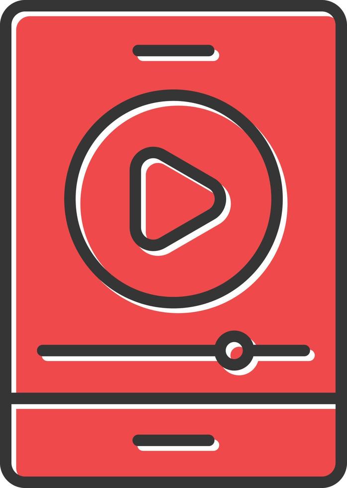 Video Tutorial Filled Icon vector