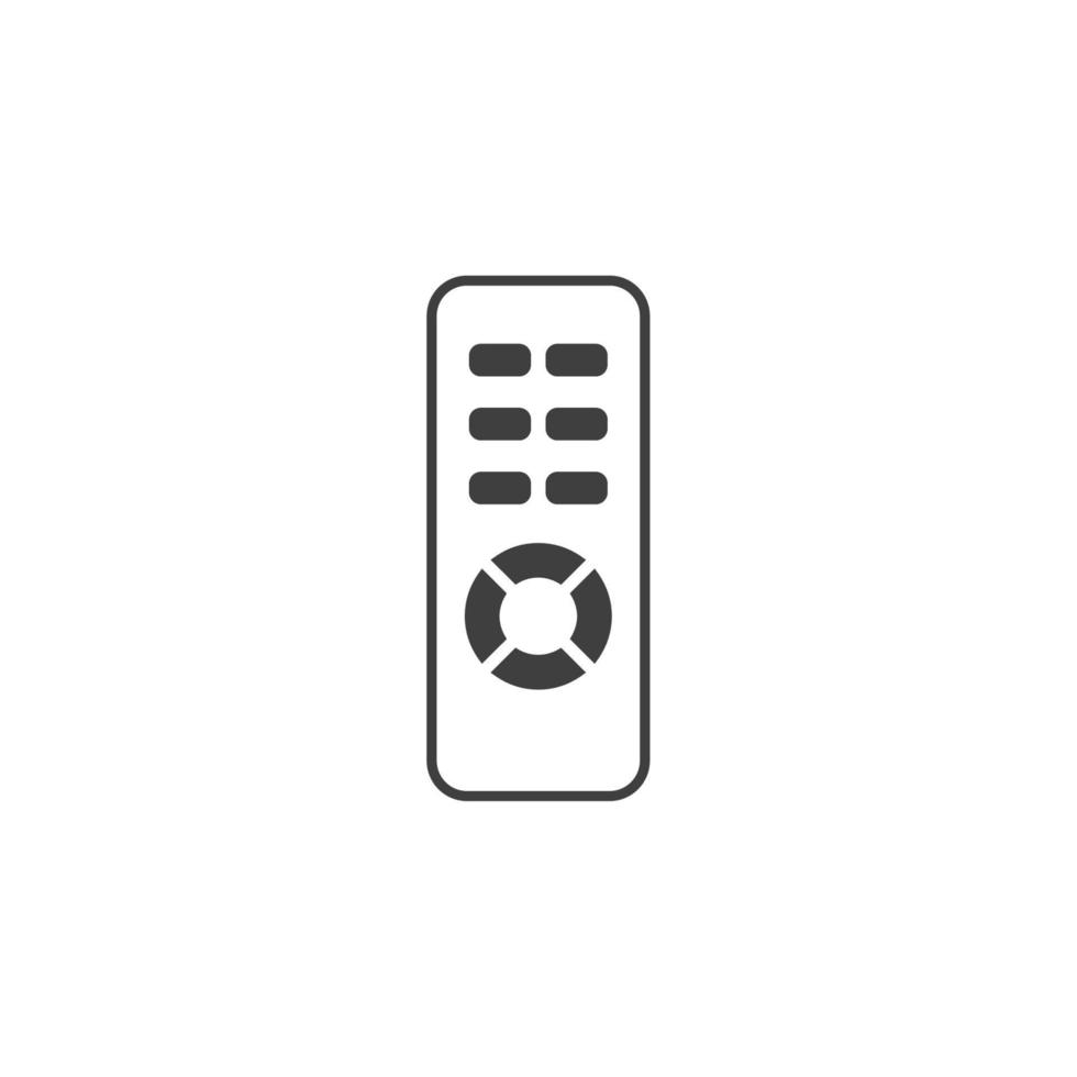 Vector sign of the remote symbol is isolated on a white background. remote icon color editable