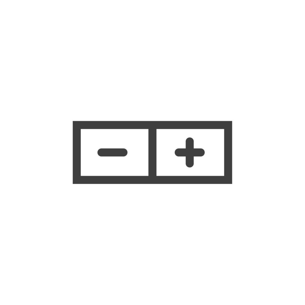 Vector sign of the magnet symbol is isolated on a white background. magnet icon color editable.