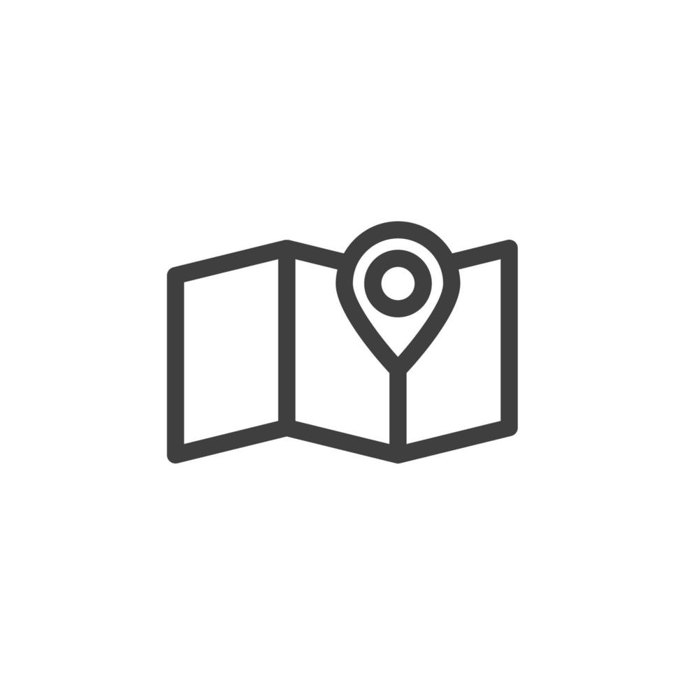 Vector sign of the Path route symbol is isolated on a white background. Path route icon color editable.