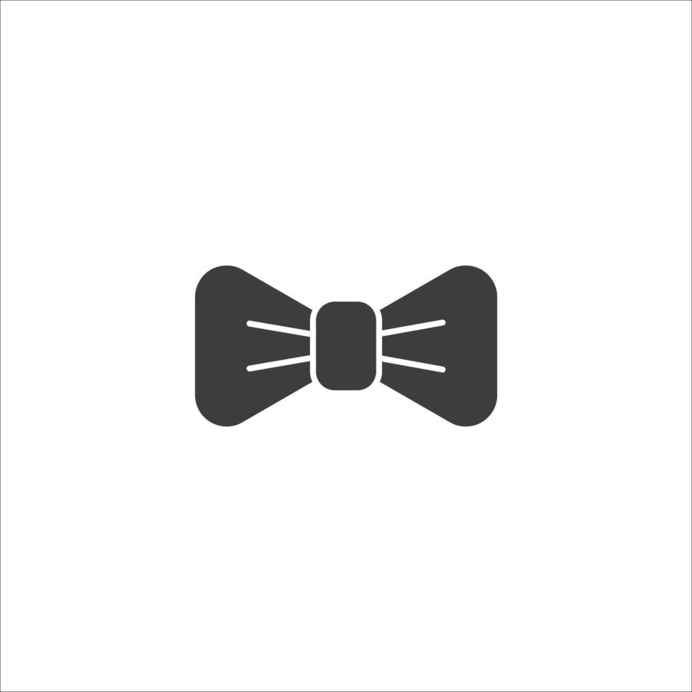 Vector sign of the bow tie symbol is isolated on a white background. bow tie icon color editable.