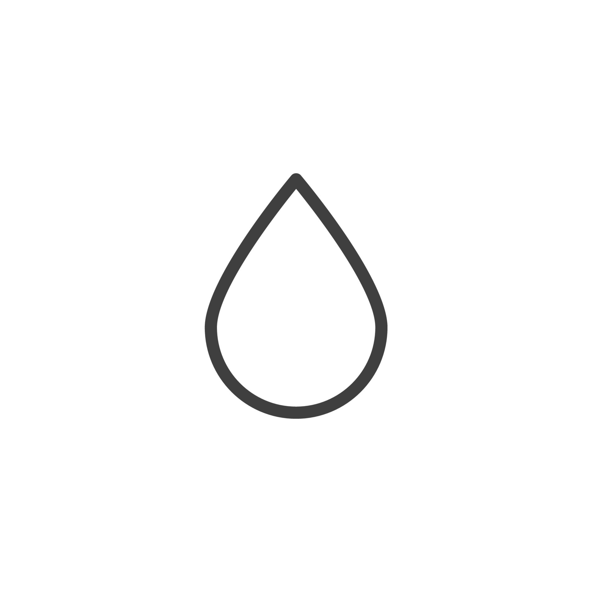 Vector sign of the water drop symbol is isolated on a white background