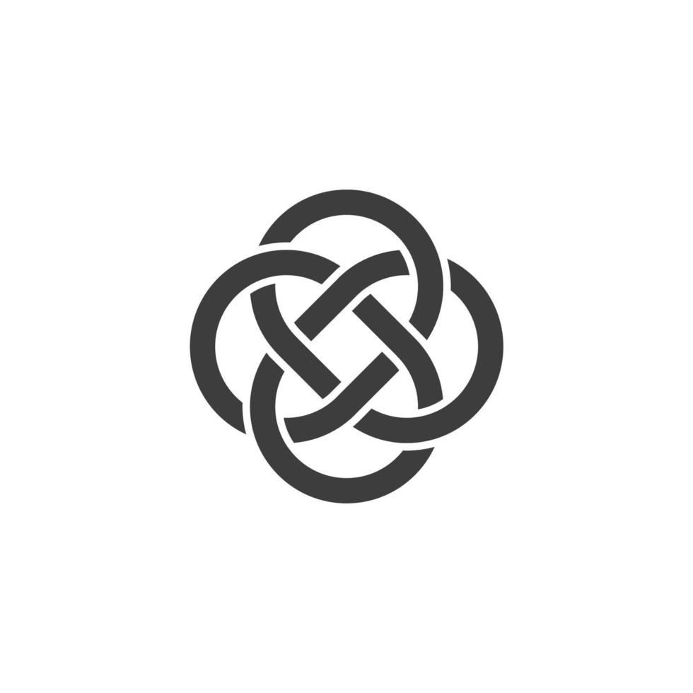 Vector sign of the Infinity loop symbol is isolated on a white background. Infinity loop icon color editable.