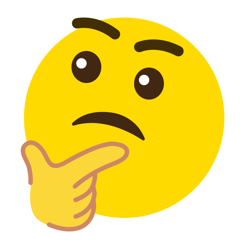 Thinking Emoji PNG Transparent Images Free Download, Vector Files