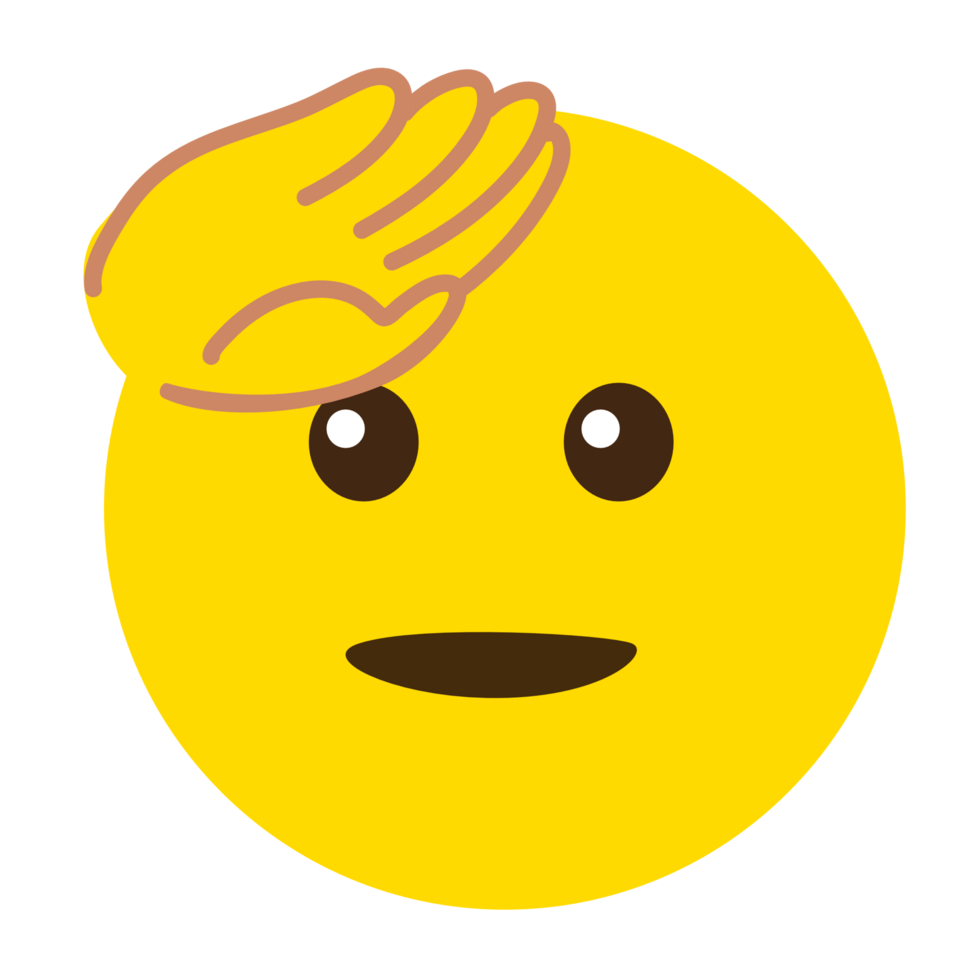 file png emoji saluto giallo