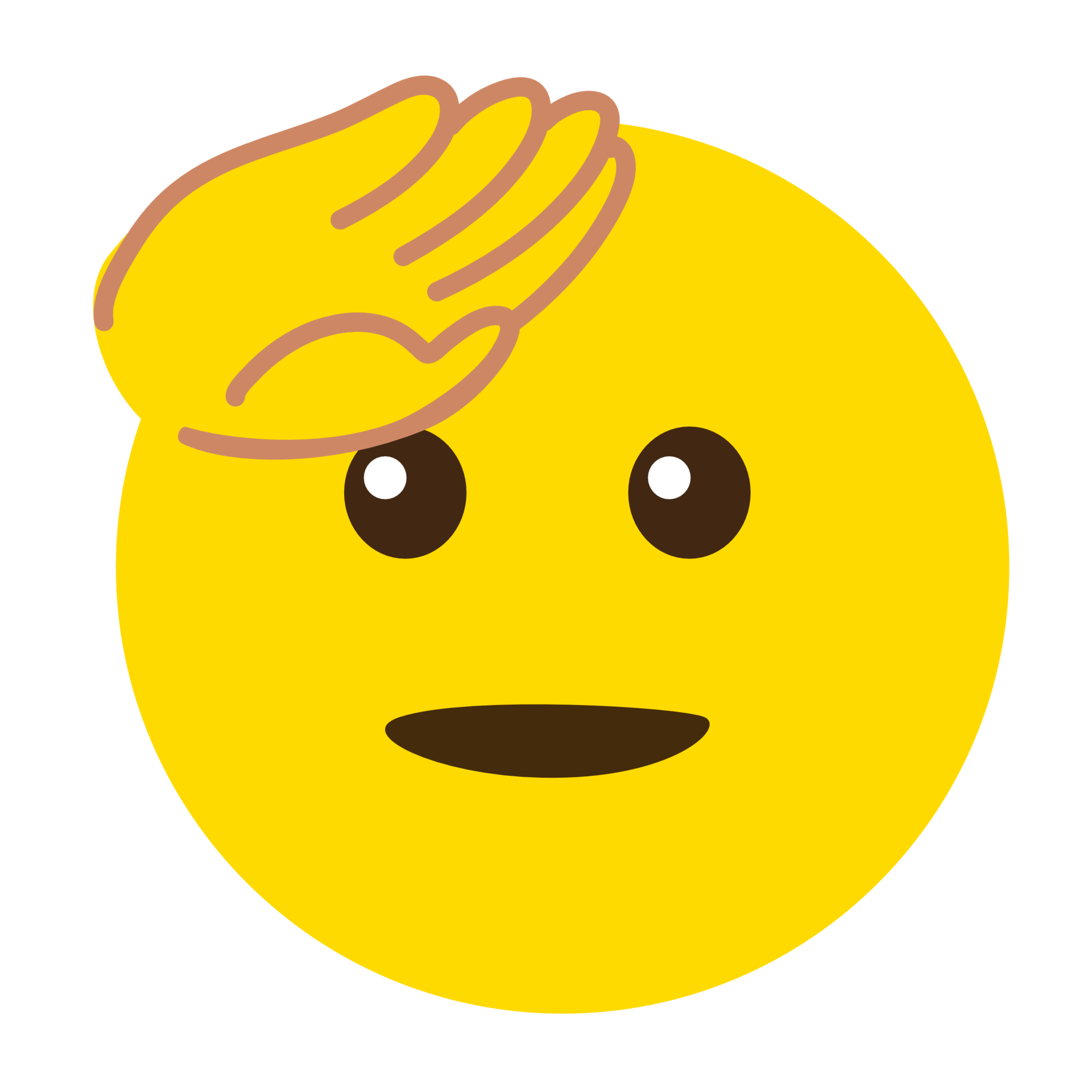 Yellow salute Emoji PNG File 9687645 PNG