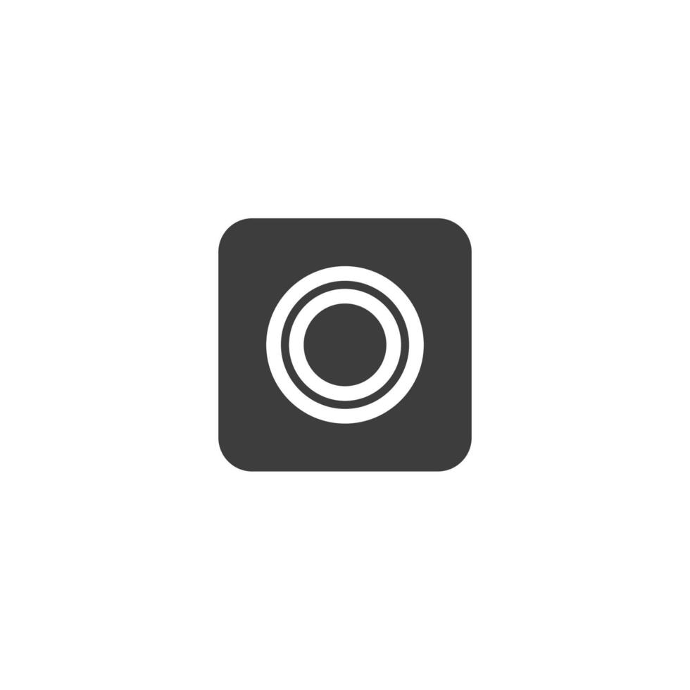 Vector sign of the action camera symbol is isolated on a white background. action camera icon color editable.