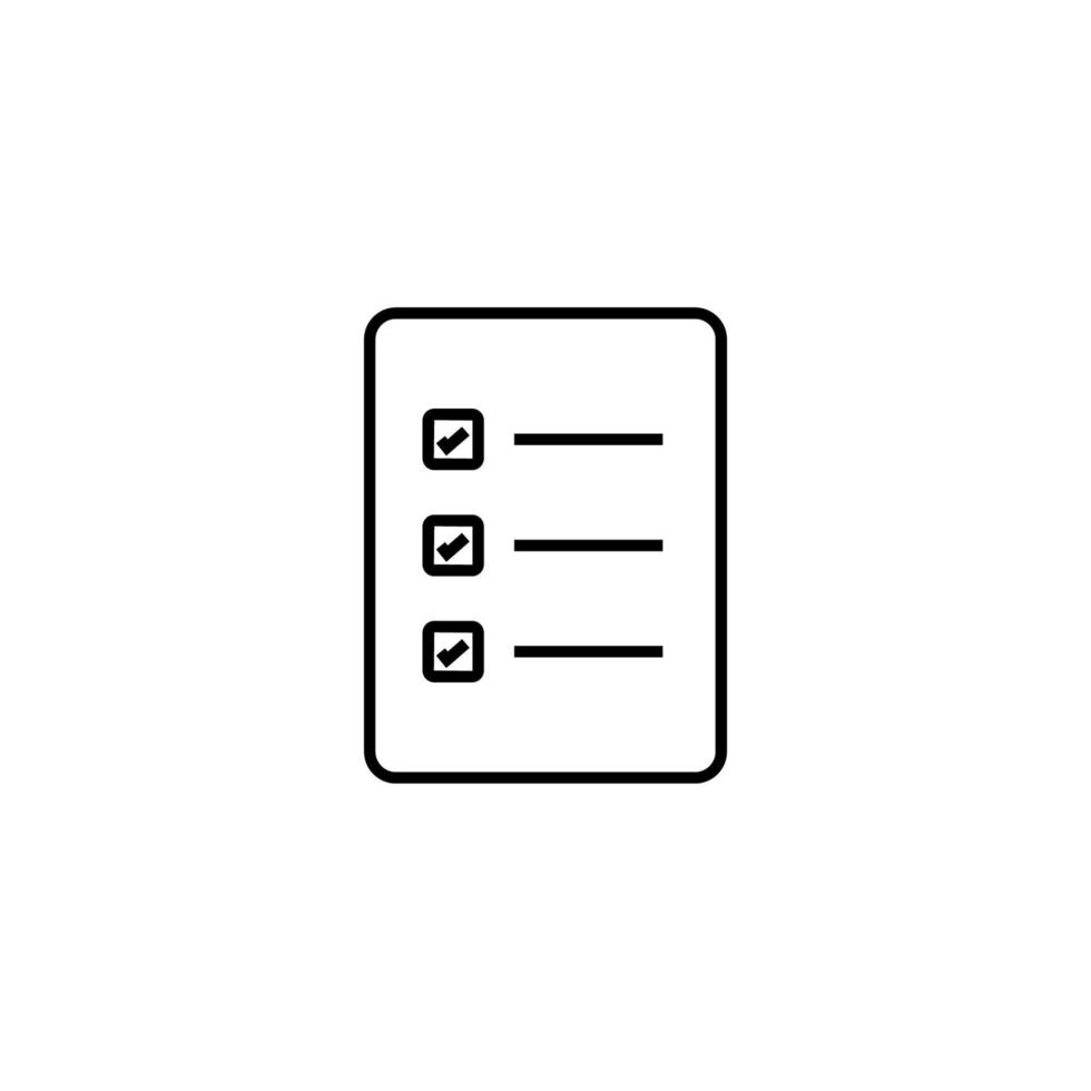 Vector sign of the Survey symbol is isolated on a white background. Survey icon color editable.