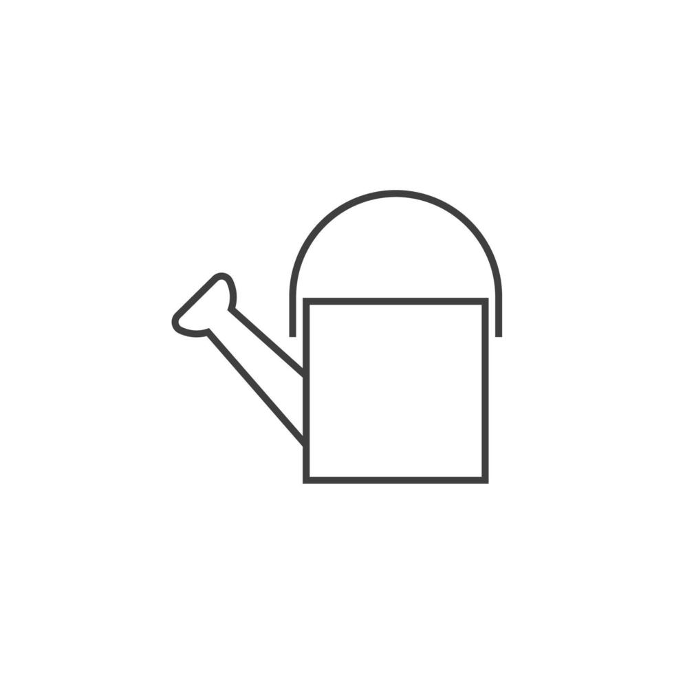 Vector sign of the The watering can symbol is isolated on a white background. The watering can icon color editable.