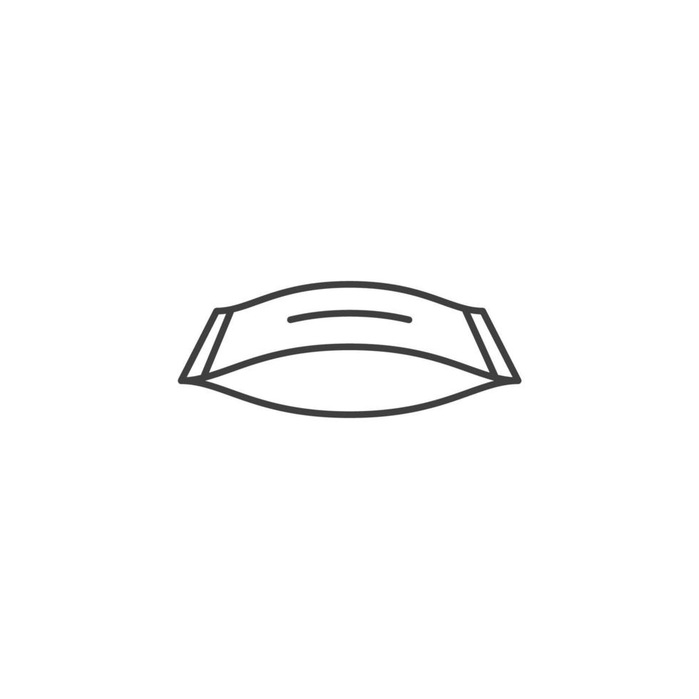 Vector sign of the Tissue box symbol is isolated on a white background. Tissue box icon color editable.