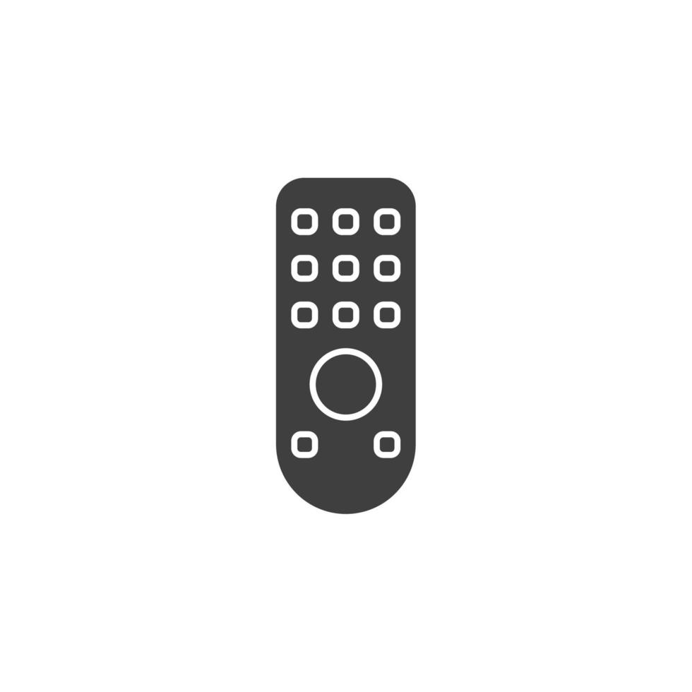 Vector sign of the remote symbol is isolated on a white background. remote icon color editable.