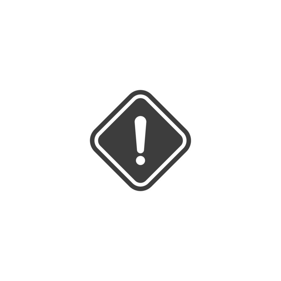 Vector sign of the danger symbol is isolated on a white background. danger icon color editable.