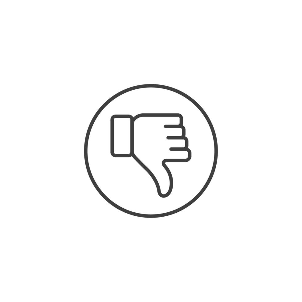 Vector sign of the like symbol is isolated on a white background. like