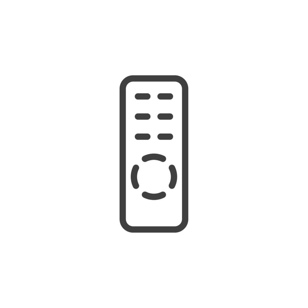 Vector sign of the remote symbol is isolated on a white background. remote icon color editable.