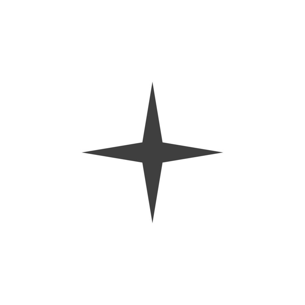 Vector sign of the star symbol is isolated on a white background. star icon color editable.