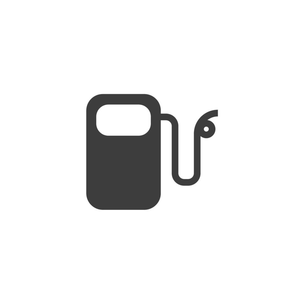 el signo vectorial del símbolo de la gasolinera está aislado en un fondo blanco. color del icono de la gasolinera editable. vector