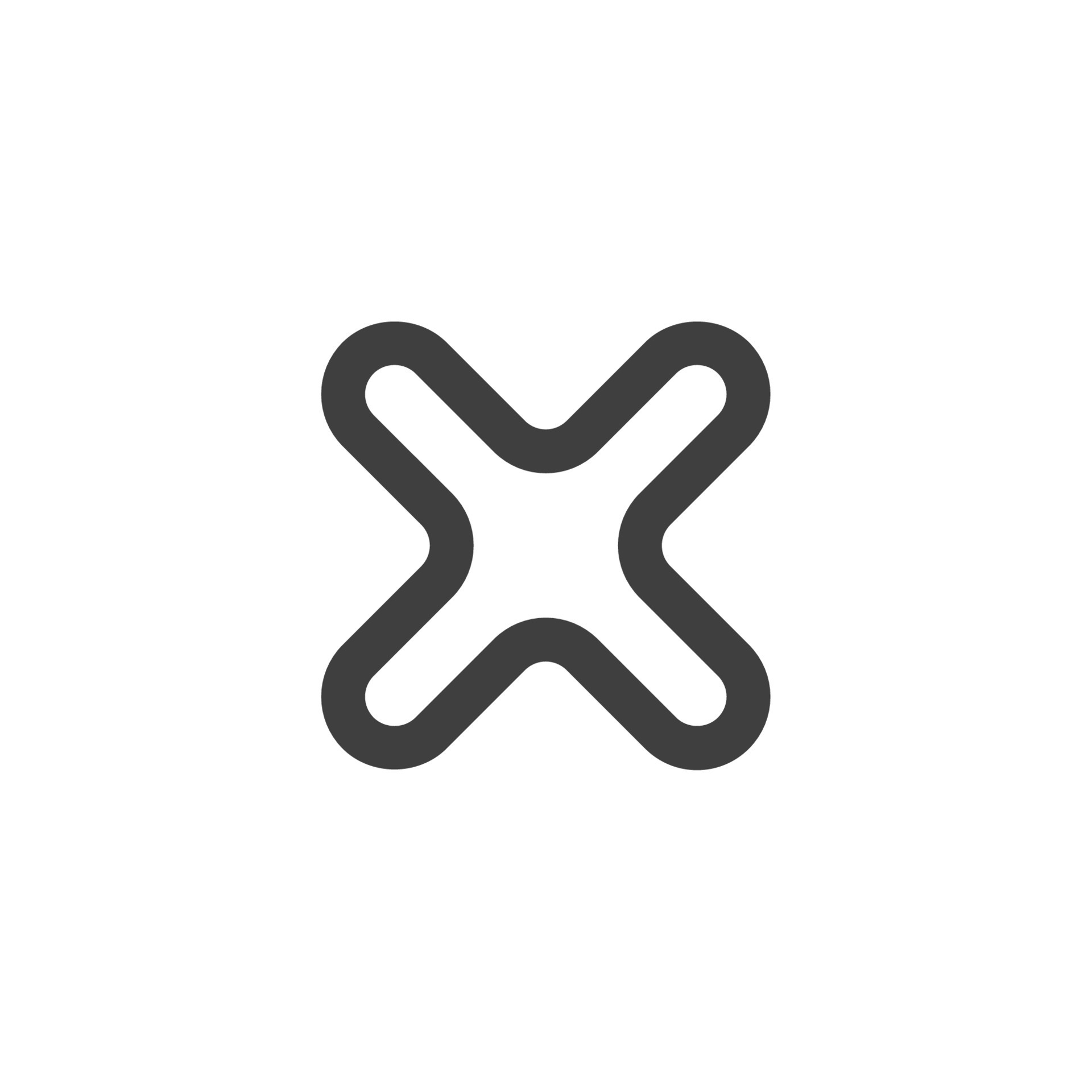 Vector sign of the cross symbol is isolated on a white background