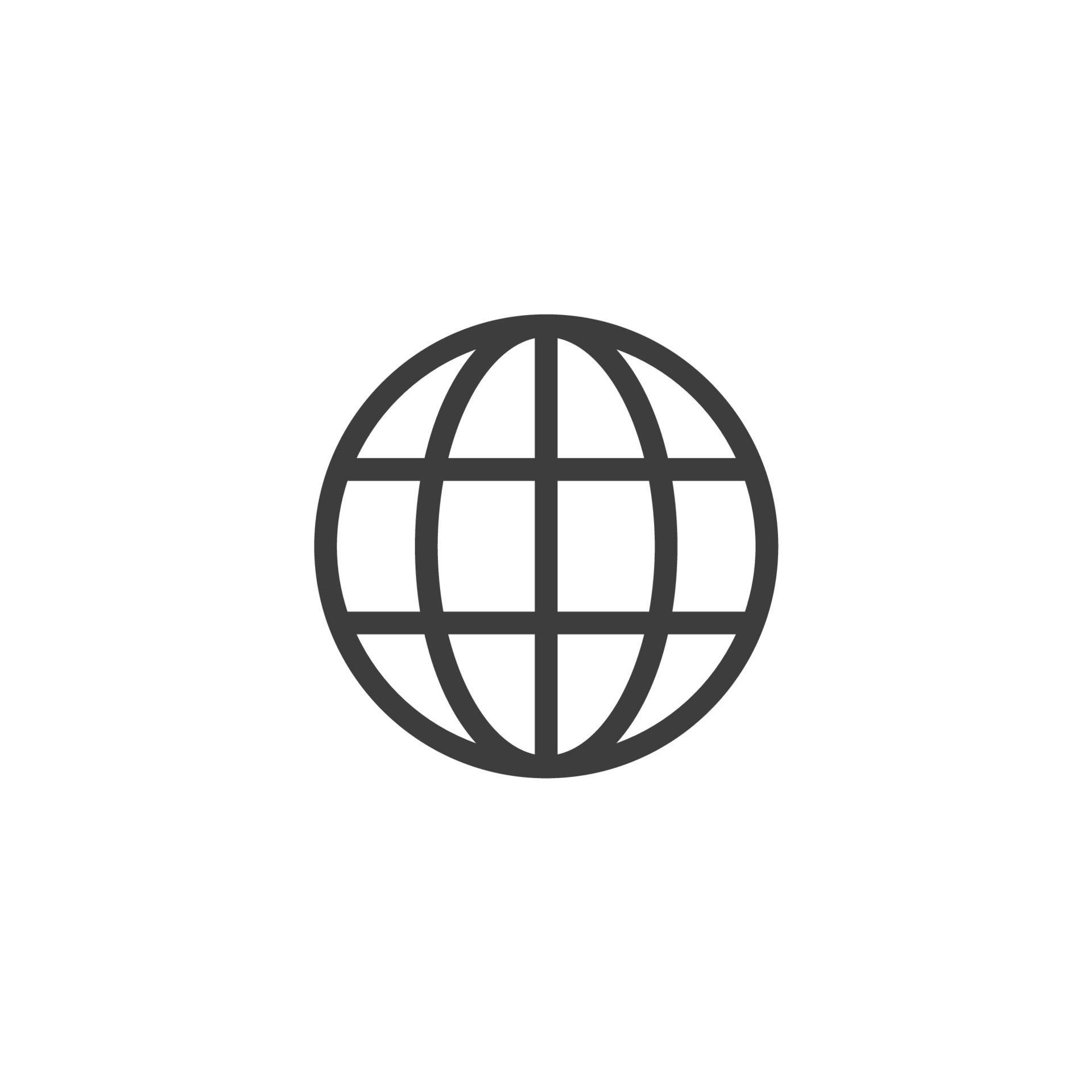 Vector sign of the Web internet and globe symbol is isolated on a white ...
