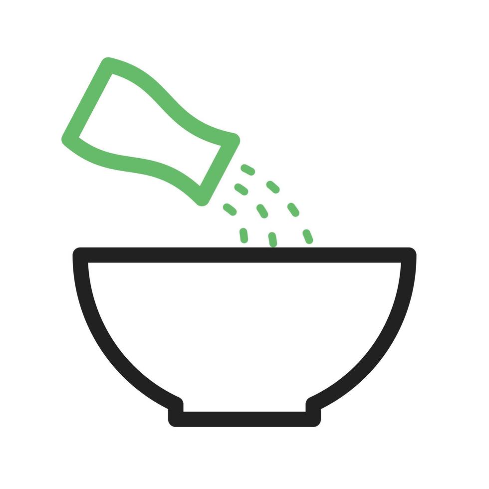 Add Salt Line Green and Black Icon vector