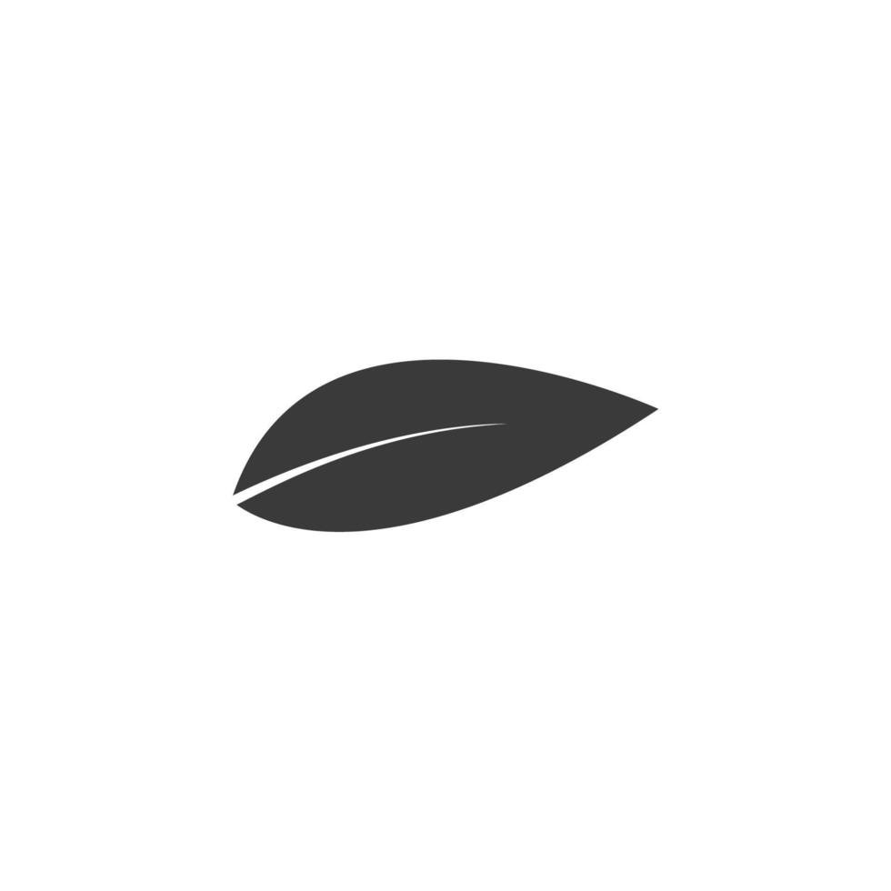 Vector sign of the leaf nature symbol is isolated on a white background. leaf nature icon color editable.