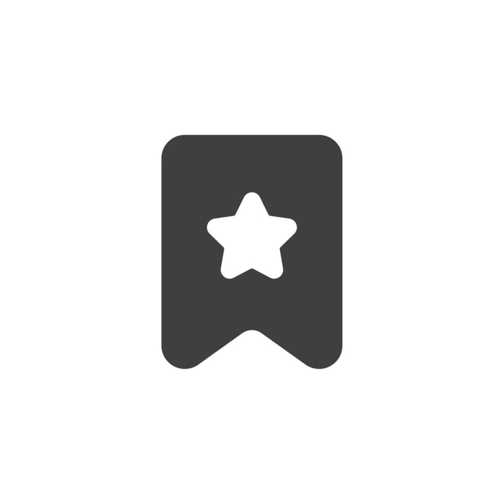 Vector sign of the bookmark symbol is isolated on a white background. bookmark icon color editable.