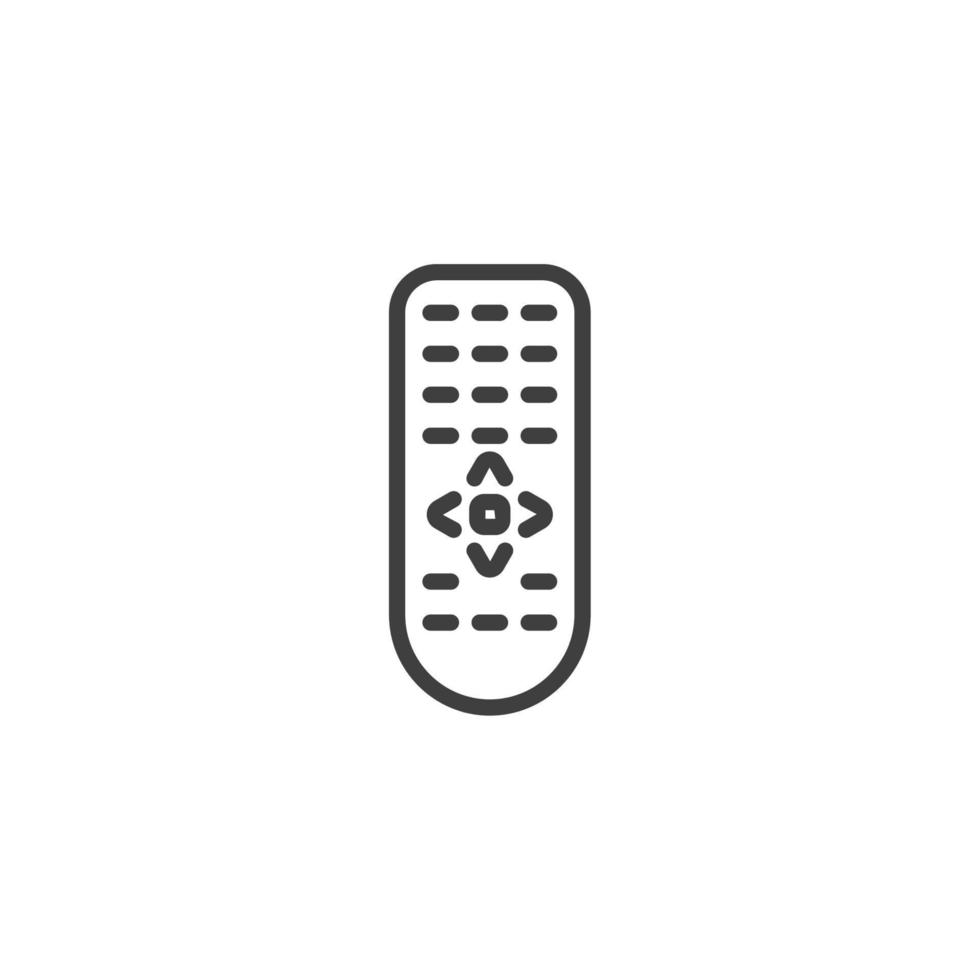 Vector sign of the remote symbol is isolated on a white background. remote icon color editable.