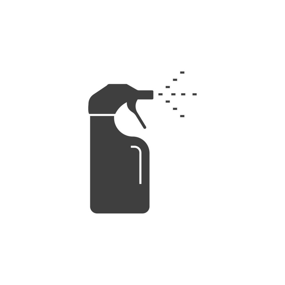 el signo vectorial del símbolo de pulverización de botellas está aislado en un fondo blanco. color de icono de spray de botella editable. vector