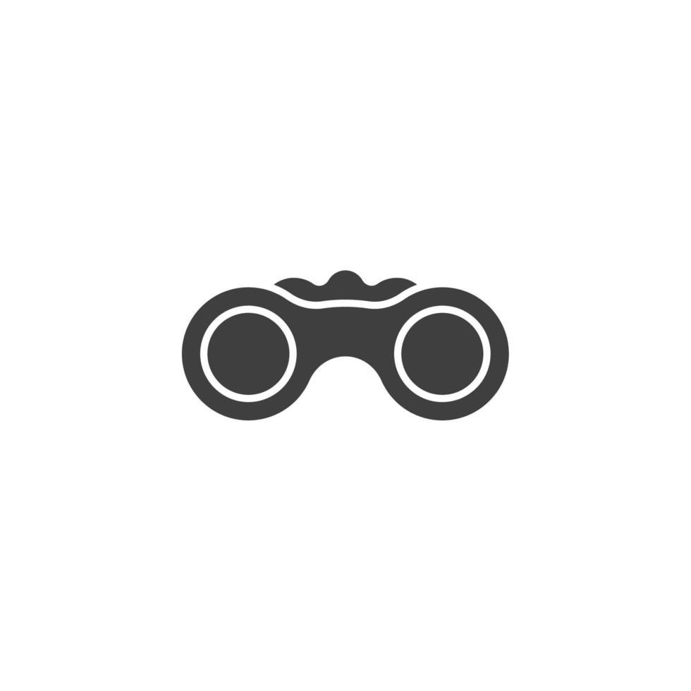 Vector sign of the Binoculars symbol is isolated on a white background. Binoculars icon color editable.