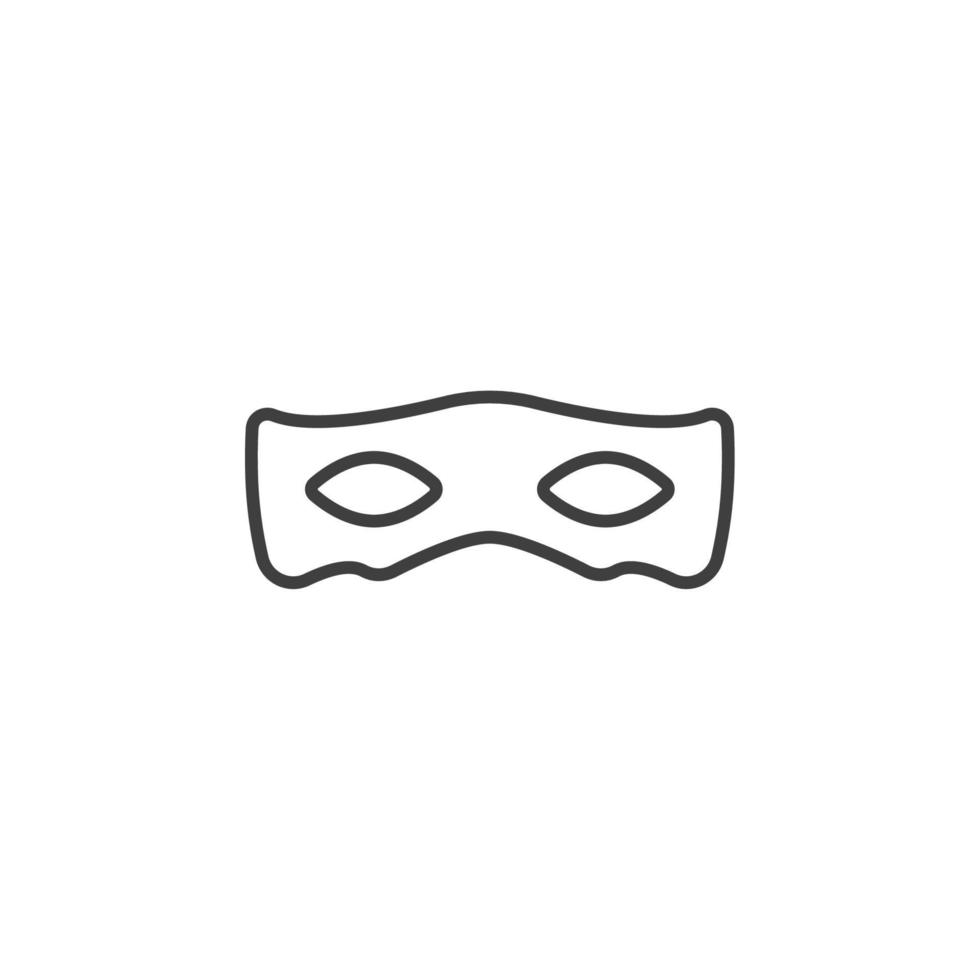 Vector sign of the anonymous mask symbol is isolated on a white background. anonymous mask icon color editable.