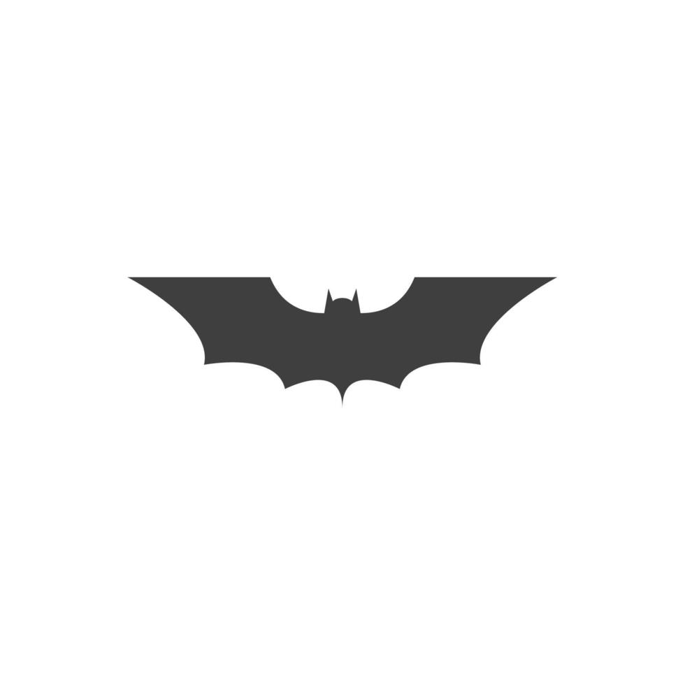 Vector sign of the bat symbol is isolated on a white background. bat icon color editable.