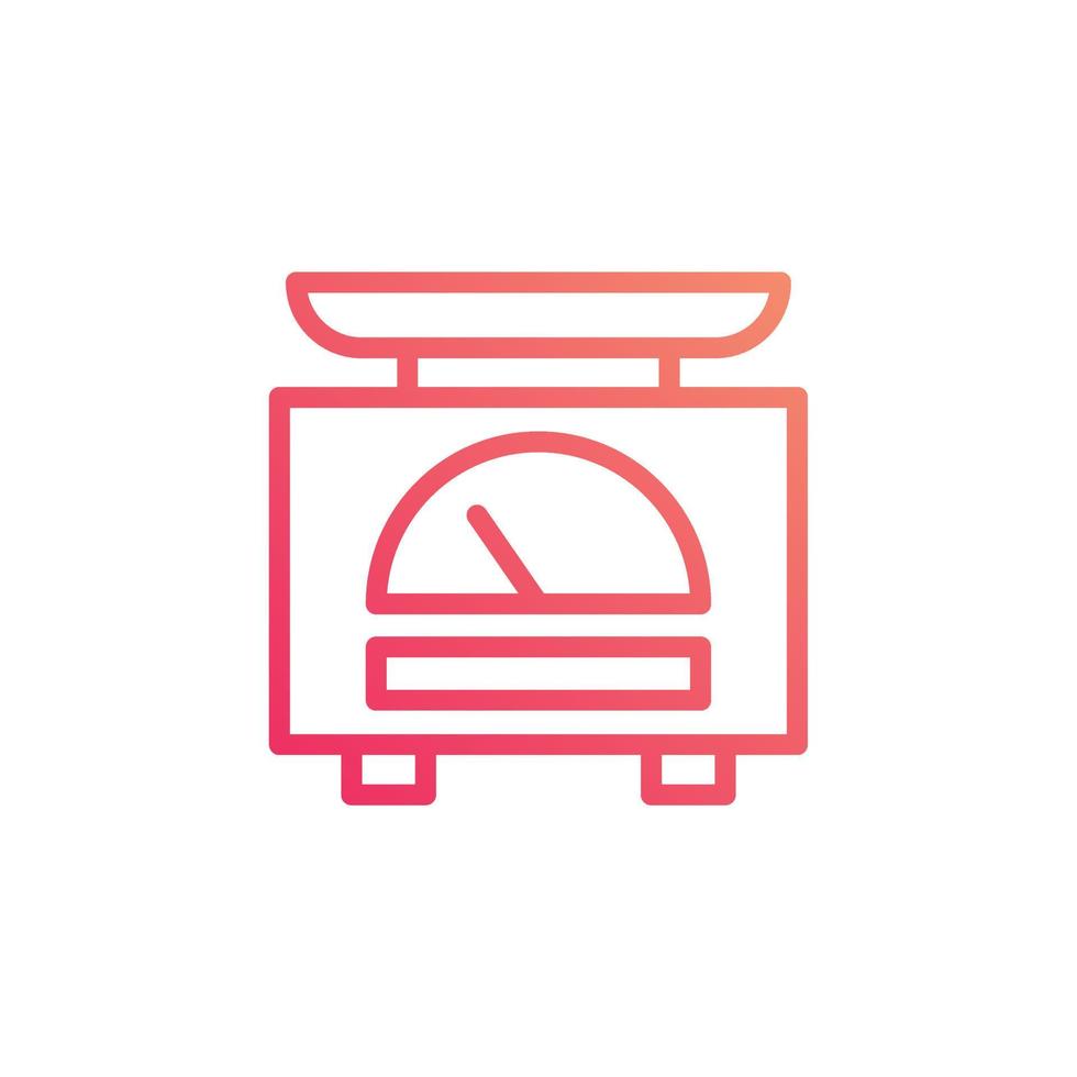 vector de cocina de escalas para la presentación del icono del símbolo del sitio web