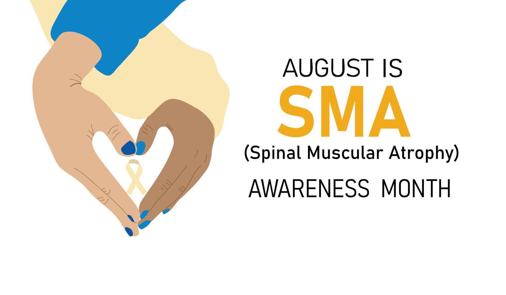 Spinal Muscular atrophy month vector