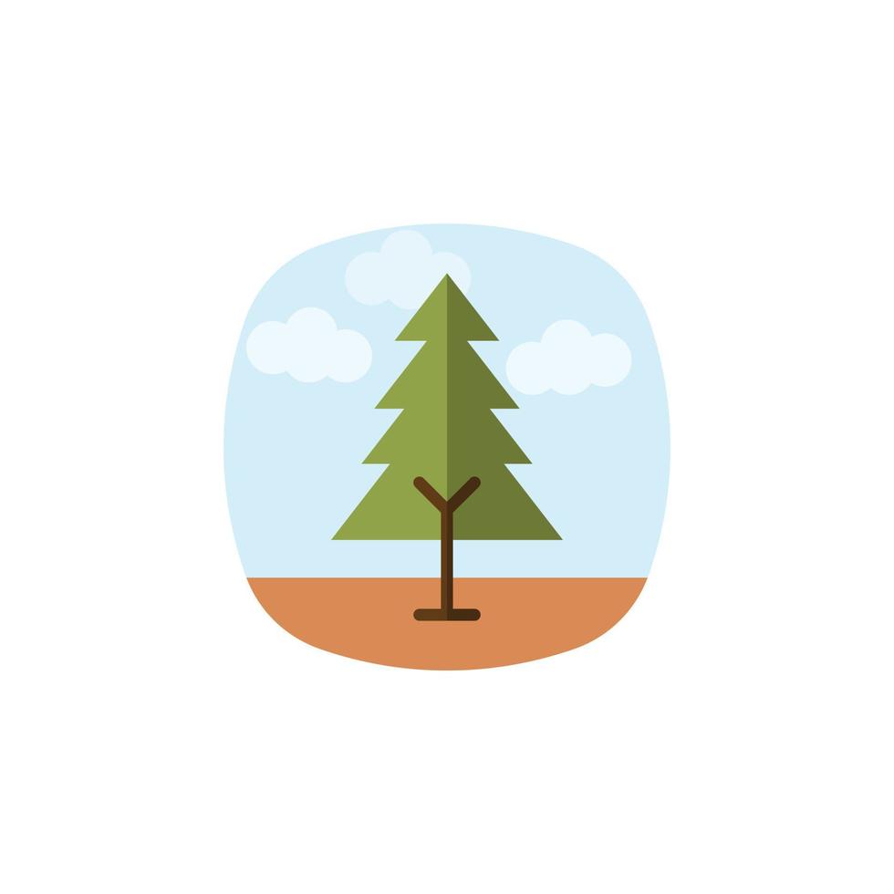 vector de árbol para presentación de icono de símbolo de sitio web