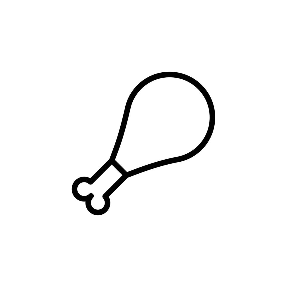 vector de pierna de pollo para presentación de icono de símbolo de sitio web