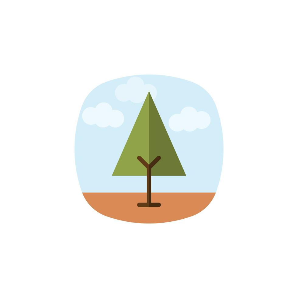 vector de árbol para presentación de icono de símbolo de sitio web