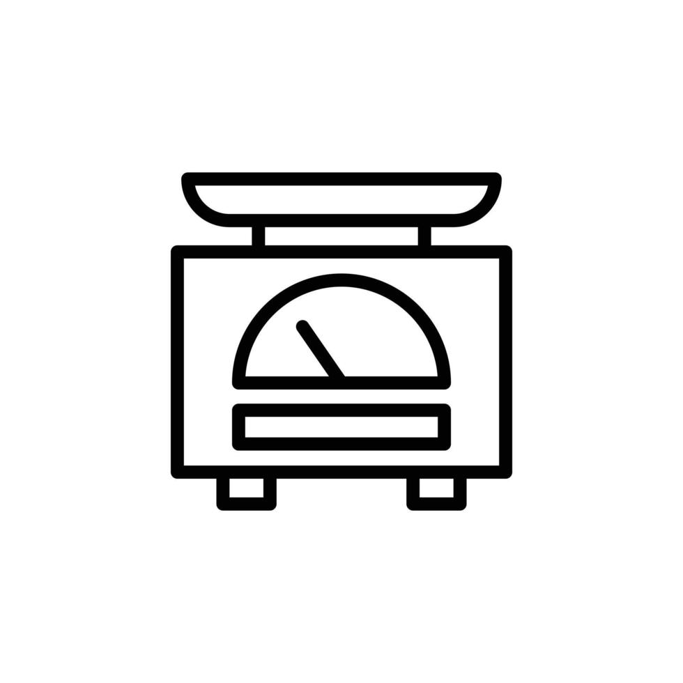 vector de cocina de escalas para la presentación del icono del símbolo del sitio web