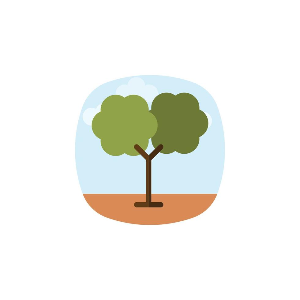 vector de árbol para presentación de icono de símbolo de sitio web