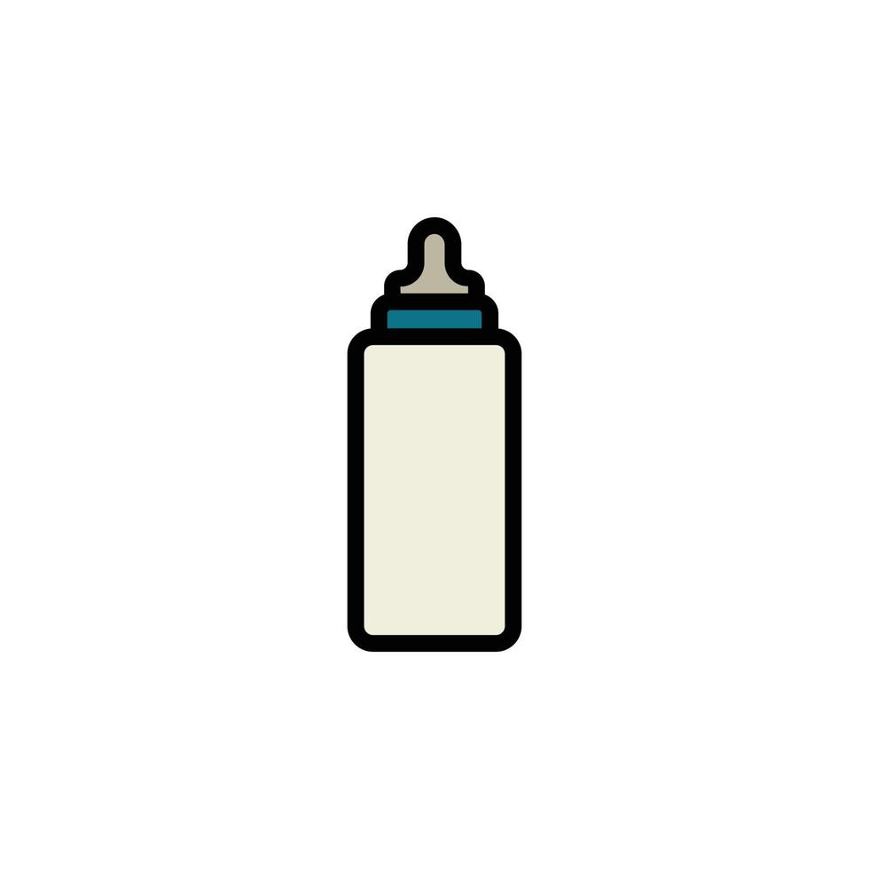 vector de bebé de botella de leche para presentación de icono de símbolo de sitio web