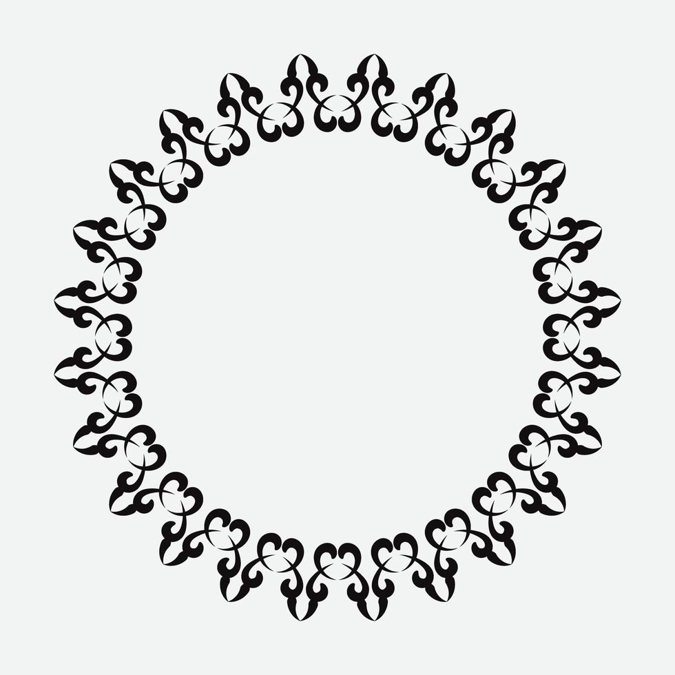 round element.  element for decoration and design frames, cards, menus, backgrounds and monograms. Classic pattern. vintage pattern. vector